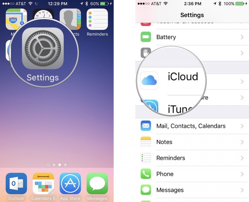 Settings-iCloud-iPhone-screenshot