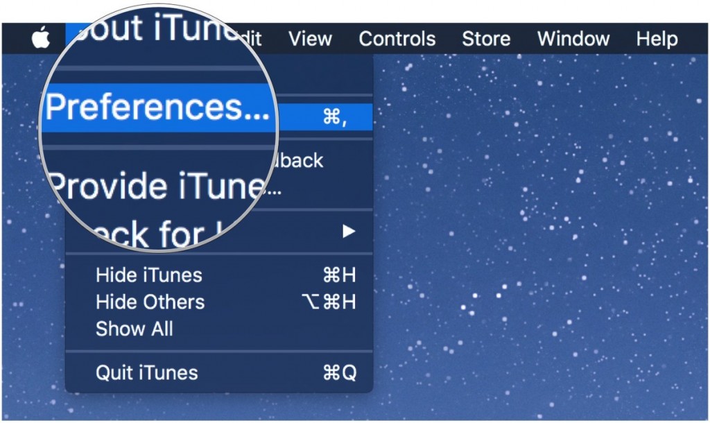iTunes-preferences-window-Mac-screenshot