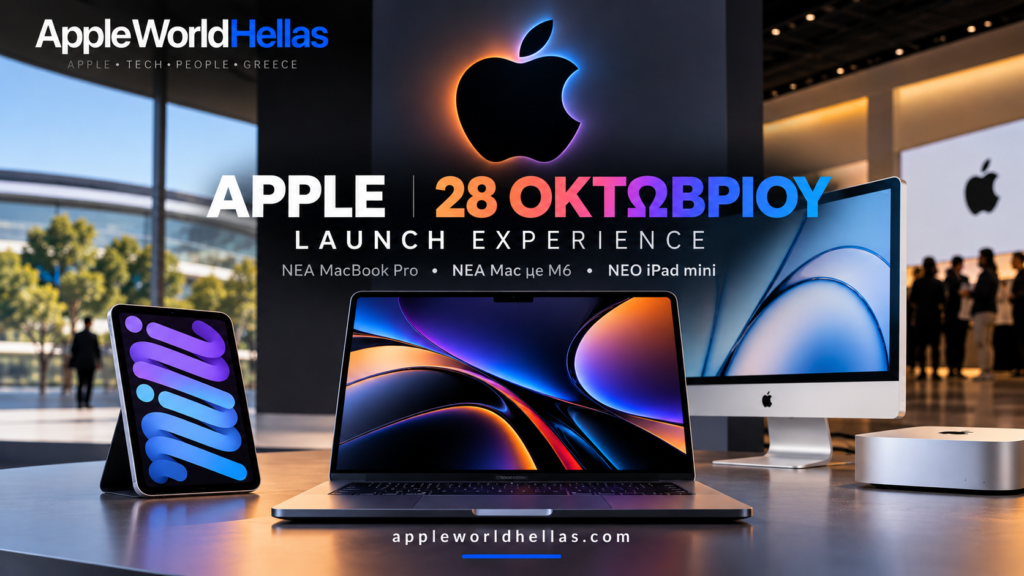 Η Apple προσκαλεί δημοσιογράφους σε νέο «Launch Experience» στις 28 Οκτωβρίου – Έρχονται τα πρώτα MacBook Pro με οθόνη αφής Η Apple προσκαλεί δημοσιογράφους σε νέο «Launch Experience» στις 28 Οκτωβρίου – Έρχονται τα πρώτα MacBook Pro με οθόνη αφής