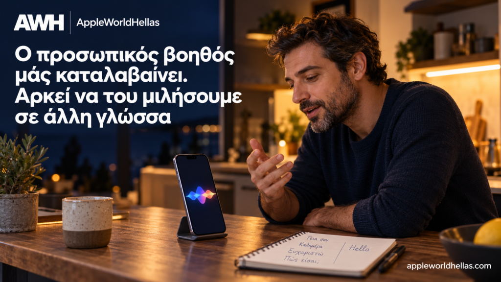 Ο προσωπικός βοηθός μας καταλαβαίνει. Αρκεί να του μιλήσουμε σε άλλη γλώσσα Ο προσωπικός βοηθός μας καταλαβαίνει. Αρκεί να του μιλήσουμε σε άλλη γλώσσα